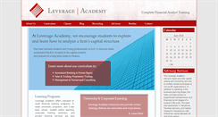 Desktop Screenshot of leverageacademy.com