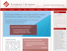Tablet Screenshot of leverageacademy.com